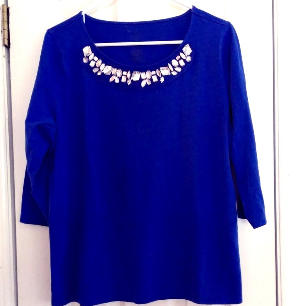 Ladies Embelished Knit Shirt